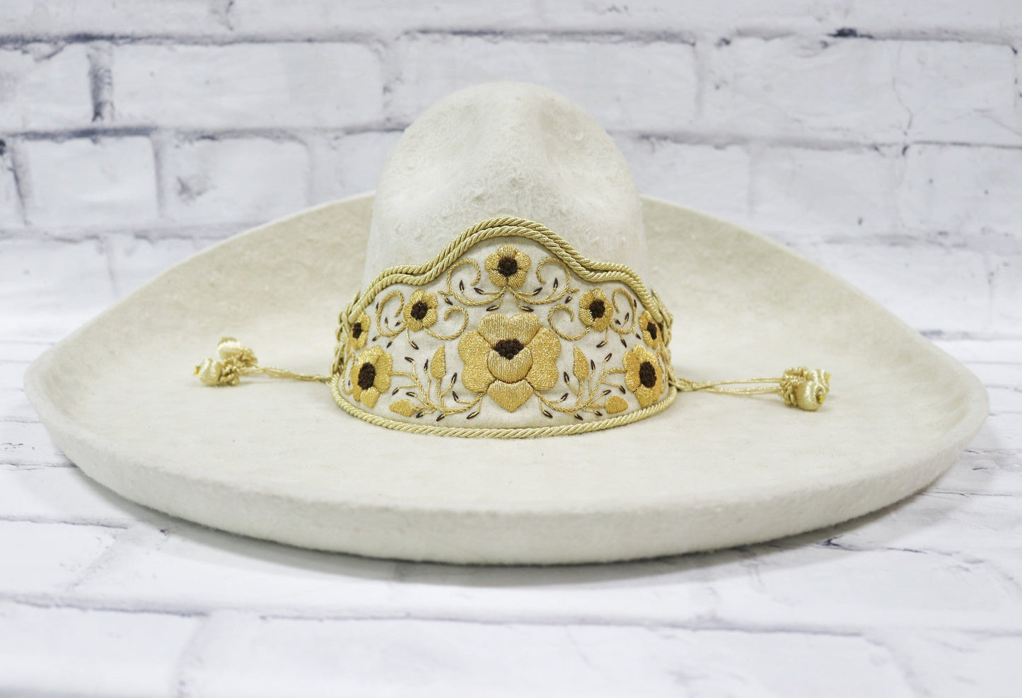 Sombrero MEX 60 Charro Lana Claro Mexican Hat - M - Royal Saddles - Sombreros Charros