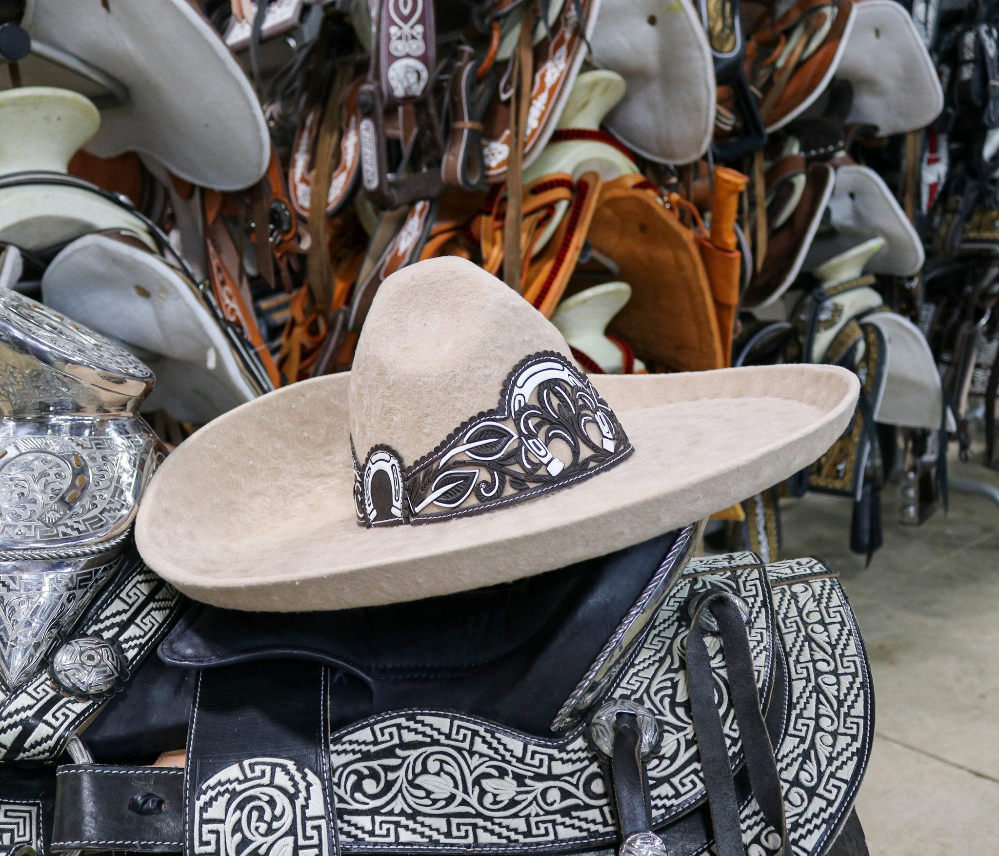 Sombrero MEX 60 Charro Hueso Lienzo Mexican Hat