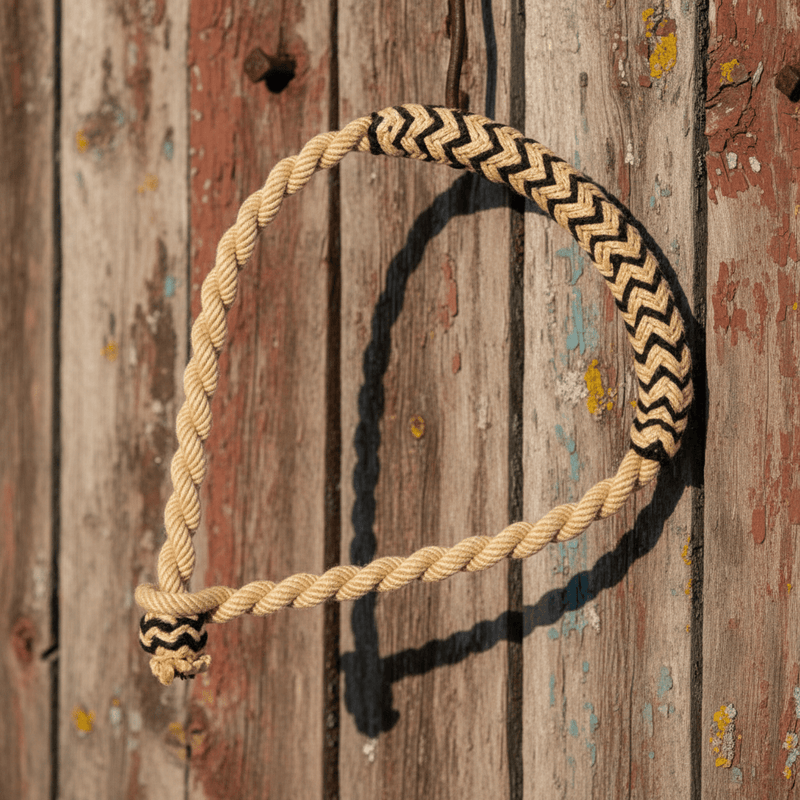 Tan Charro Mexican Training Bosal Horse Caballo - M - Royal Saddles - Charro Bozal