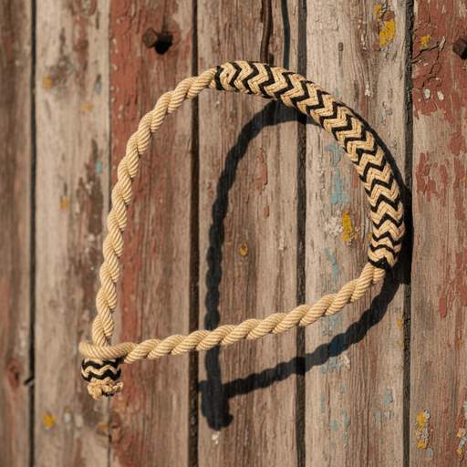 Tan Charro Mexican Training Bosal Horse Caballo - M - Royal Saddles - Charro Bozal