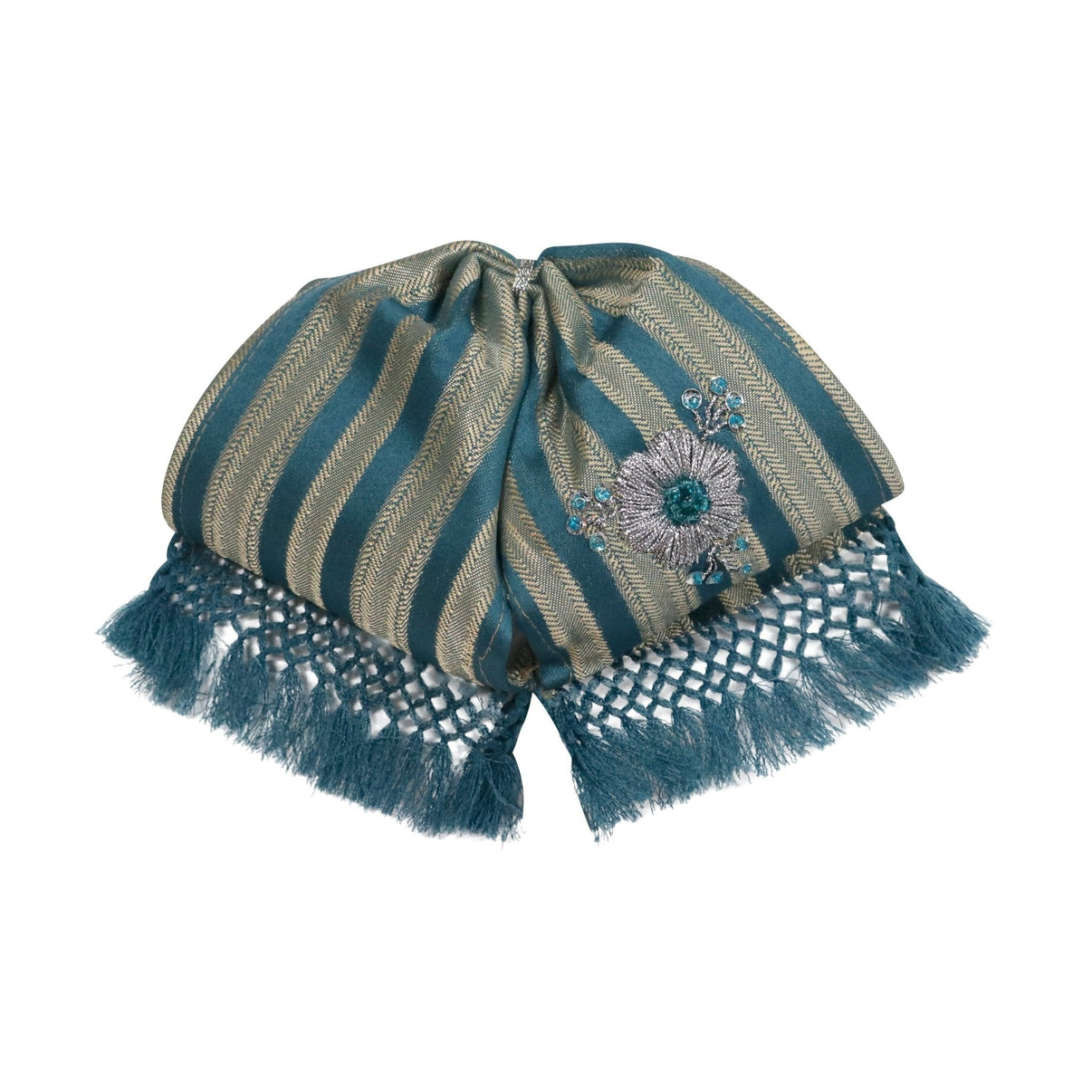 Teal Stripe Charra Mono Charreria - M - Royal Saddles - Monos Charros