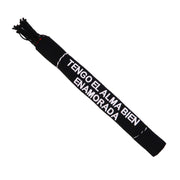 Tengo El Alma Bien Enamorada Black Charro Montura Sarape - M - Royal Saddles - Sarapes