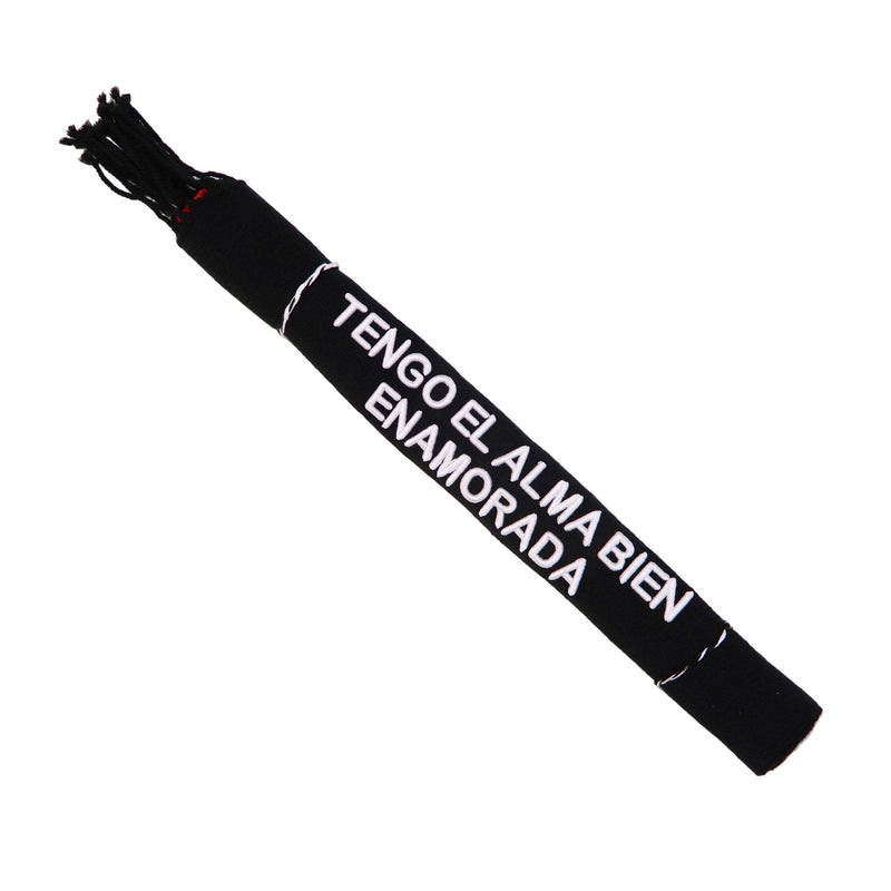 Tengo El Alma Bien Enamorada Black Charro Montura Sarape - M - Royal Saddles - Sarapes