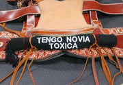 Tengo Novia Toxica Black Charro Sarape Montura Charra - M - Royal Saddles - Sarapes