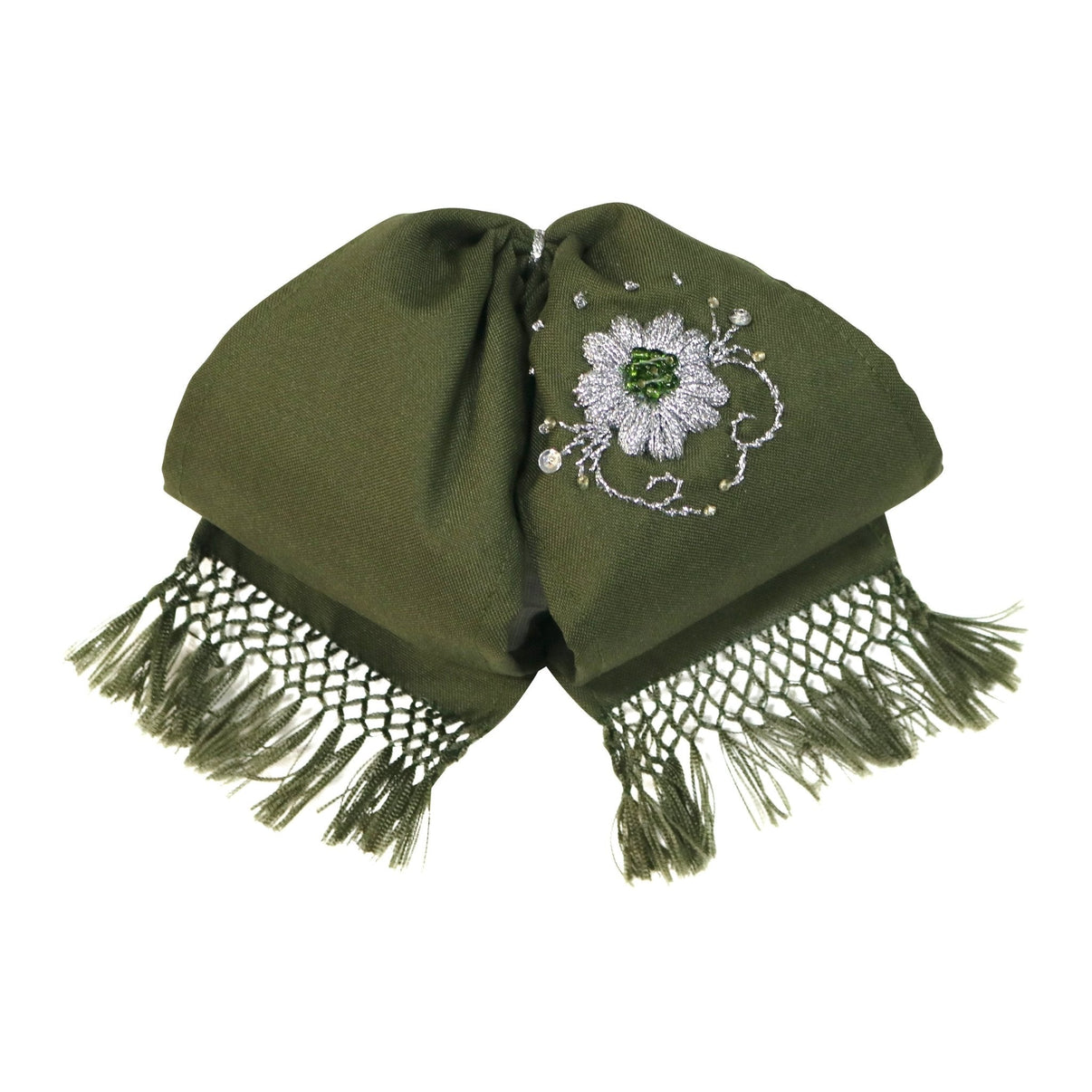 Verde Mono Fino Flor Charra Mexican Bowtie - M - Royal Saddles - Monos Charros