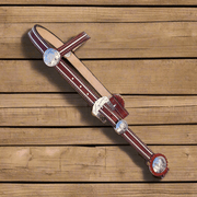 Vino Cabezada Pita Charra Maroon Fina Con Herrajes - M - Royal Saddles - Charro Headstalls/Cabezada