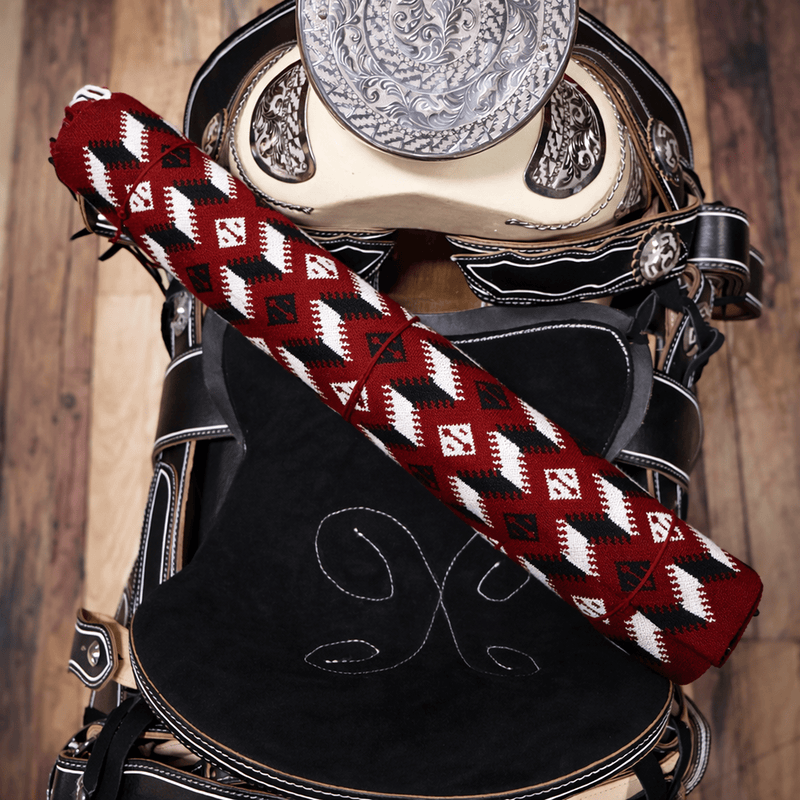 Vino Charro Montura Fino Grueso Sarape Saddle - M - Royal Saddles - Sarapes