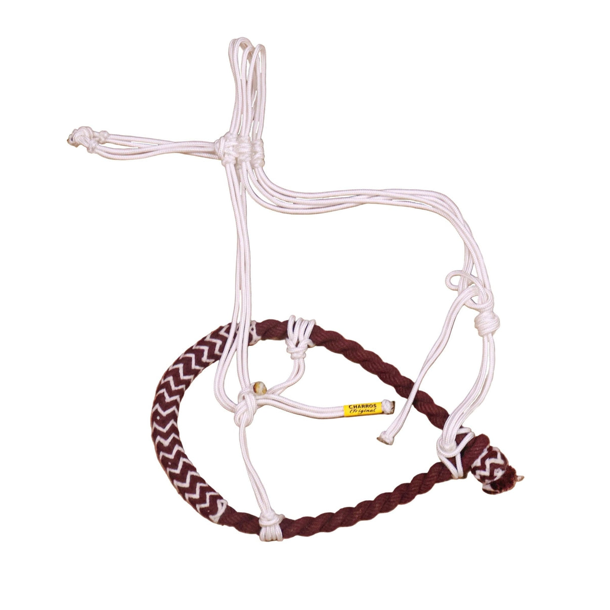 Vino Maroon Cabresto Bosal Charro Trenzado Horse Braided - M - Royal Saddles - Charro Bozal