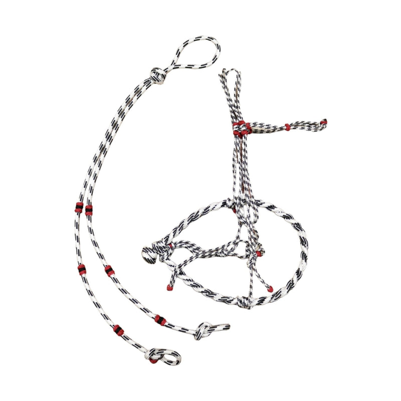 White Black Charros Original Bosal Charro Cabresto - M - Royal Saddles - Charro Bozal