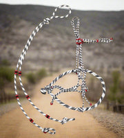 White Black Charros Original Bosal Charro Cabresto - M - Royal Saddles - Charro Bozal