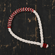 White Bosal Charro Algodon Trenzado Braided Cotton Bosal - M - Royal Saddles - Charro Bozal