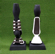 White Canilleras Charro Horse Protectors - M - Royal Saddles - Horse Gear