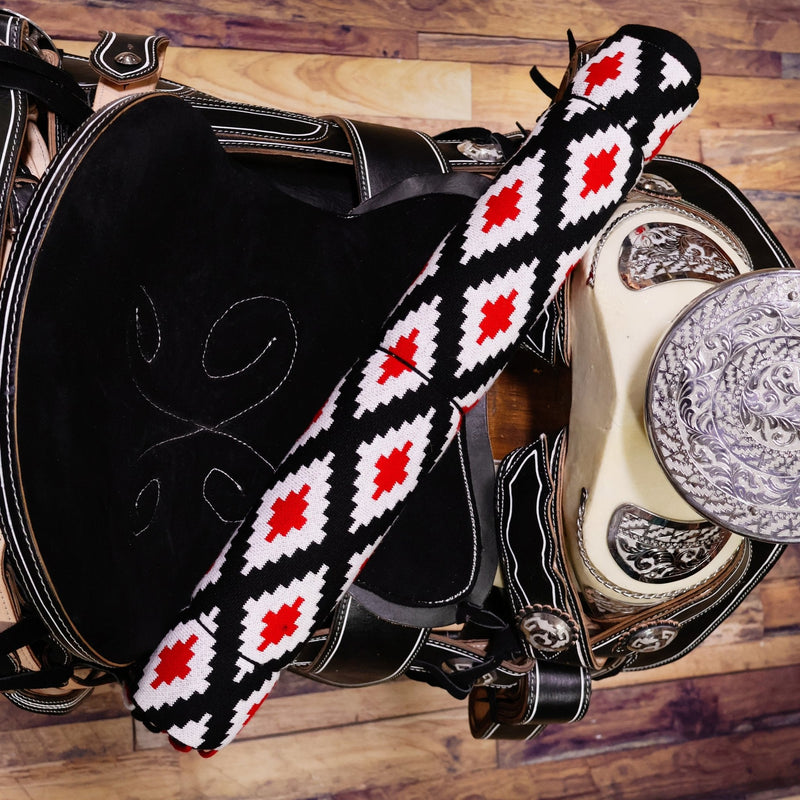 White Diamond Charro Fino Grueso Sarape Saddle - M - Royal Saddles - Sarapes