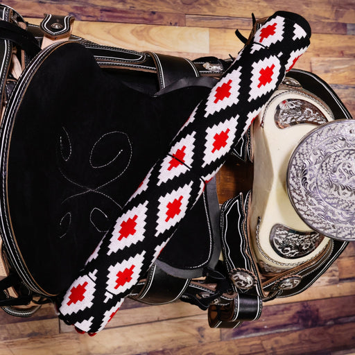 White Diamond Charro Fino Grueso Sarape Saddle - M - Royal Saddles - Sarapes