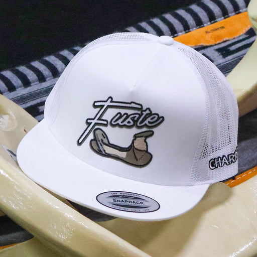 White "Fuste" Original Trucker Hat - M - Royal Saddles - Charros Original Hats