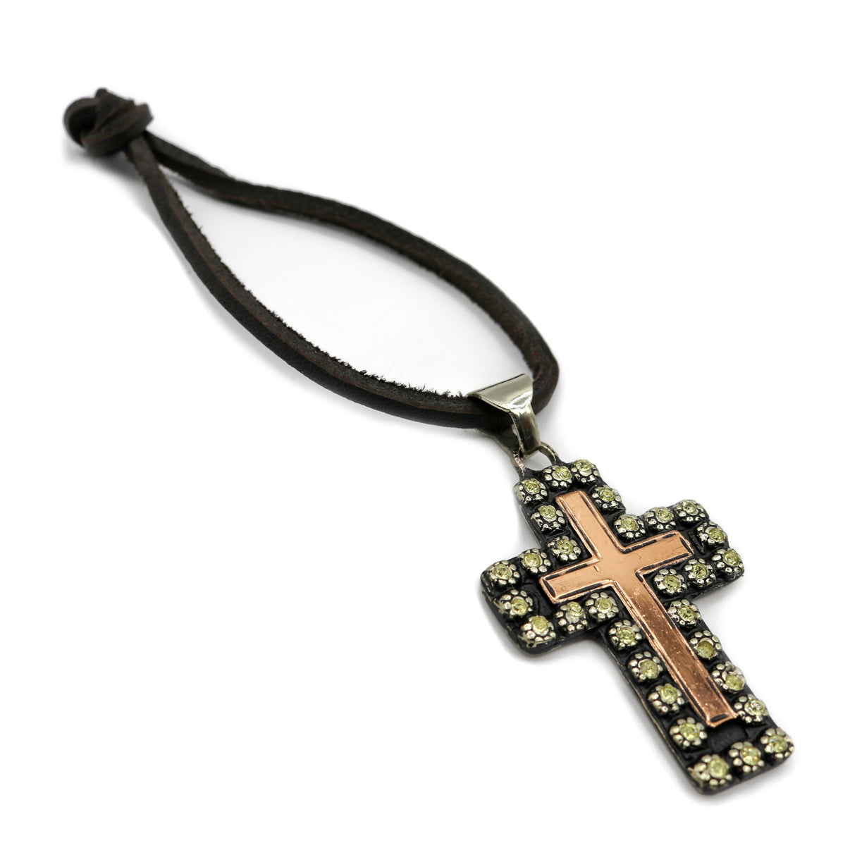 Escapulario Fino Cruz Amarillo (4352865894463)