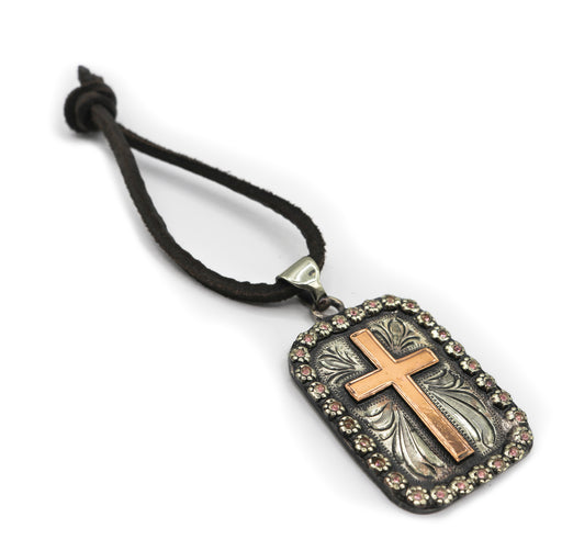 Escapulario Fino Cruz Rosa (4357868847167)