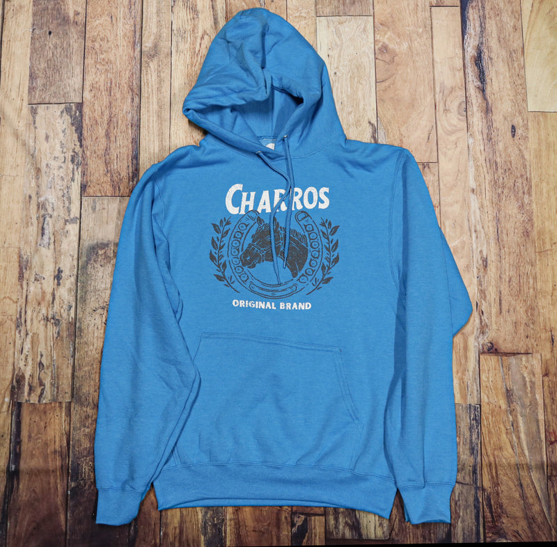 "Caballo" Neon Blue Original Hoodie