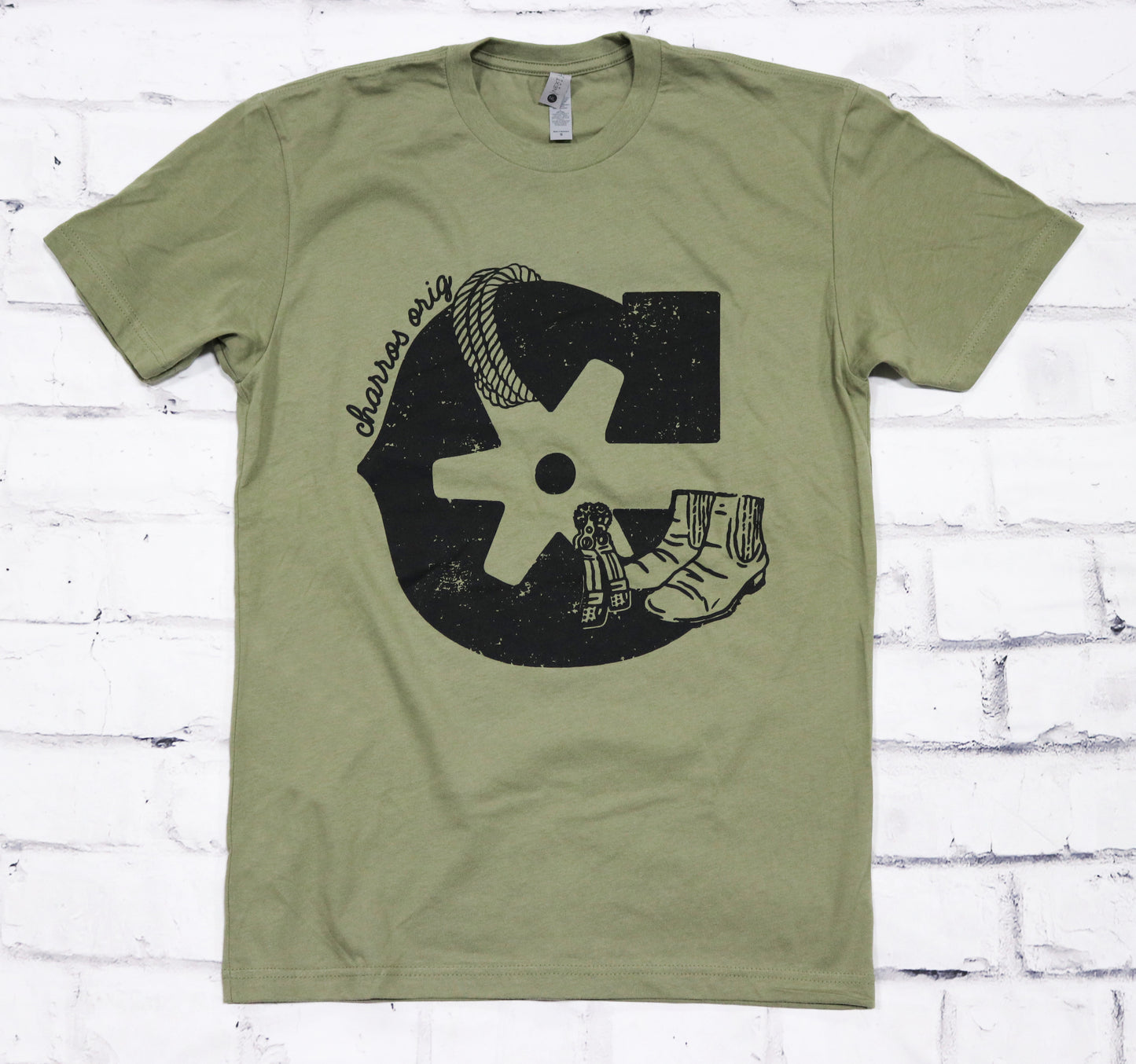 Olive Green "C" Tack T-Shirt