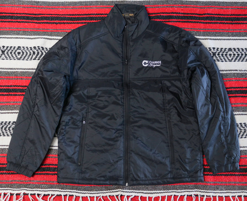 Charros Original Embroidered Logo Black Men's Jacket