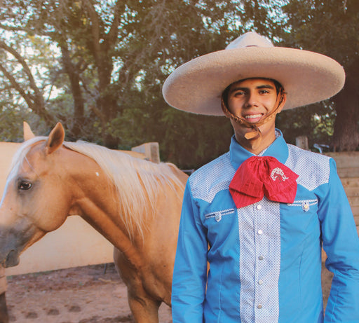 Camisa Charra Azul Bicolor (1964496912447)