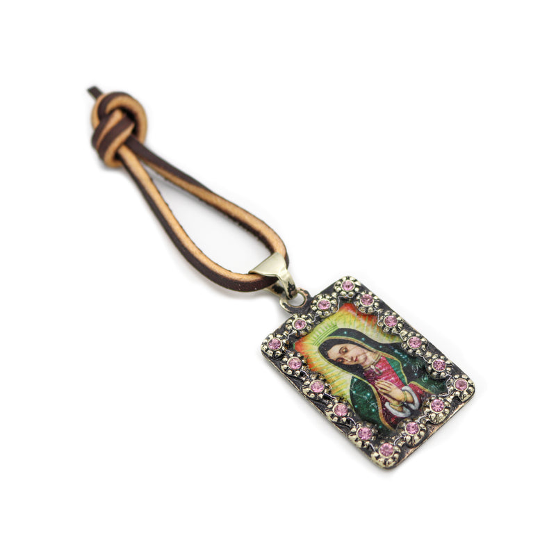 Pink Charro Escapulario Fino Virgen