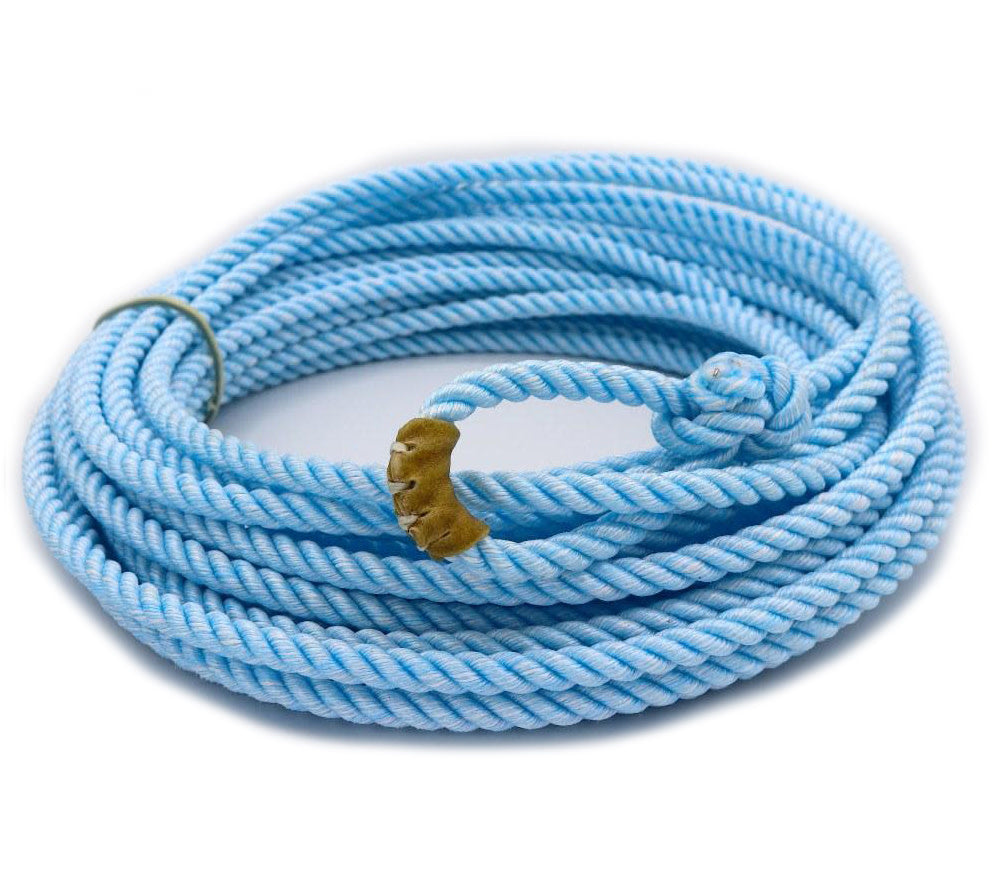 50 Ft Poly-Nylon Soga 10.25mm Plomo Light Blue Lasso Rope