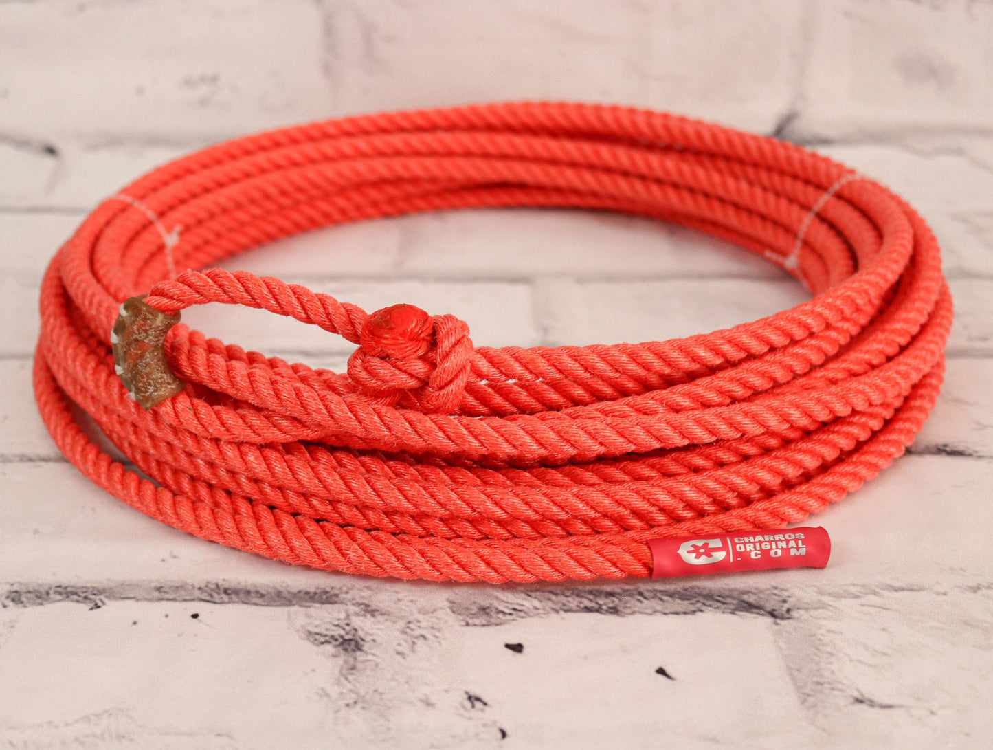 40Ft Red Rojo 10.5mm Poly-Nylon (Lead Core) Lasso Rope Soga