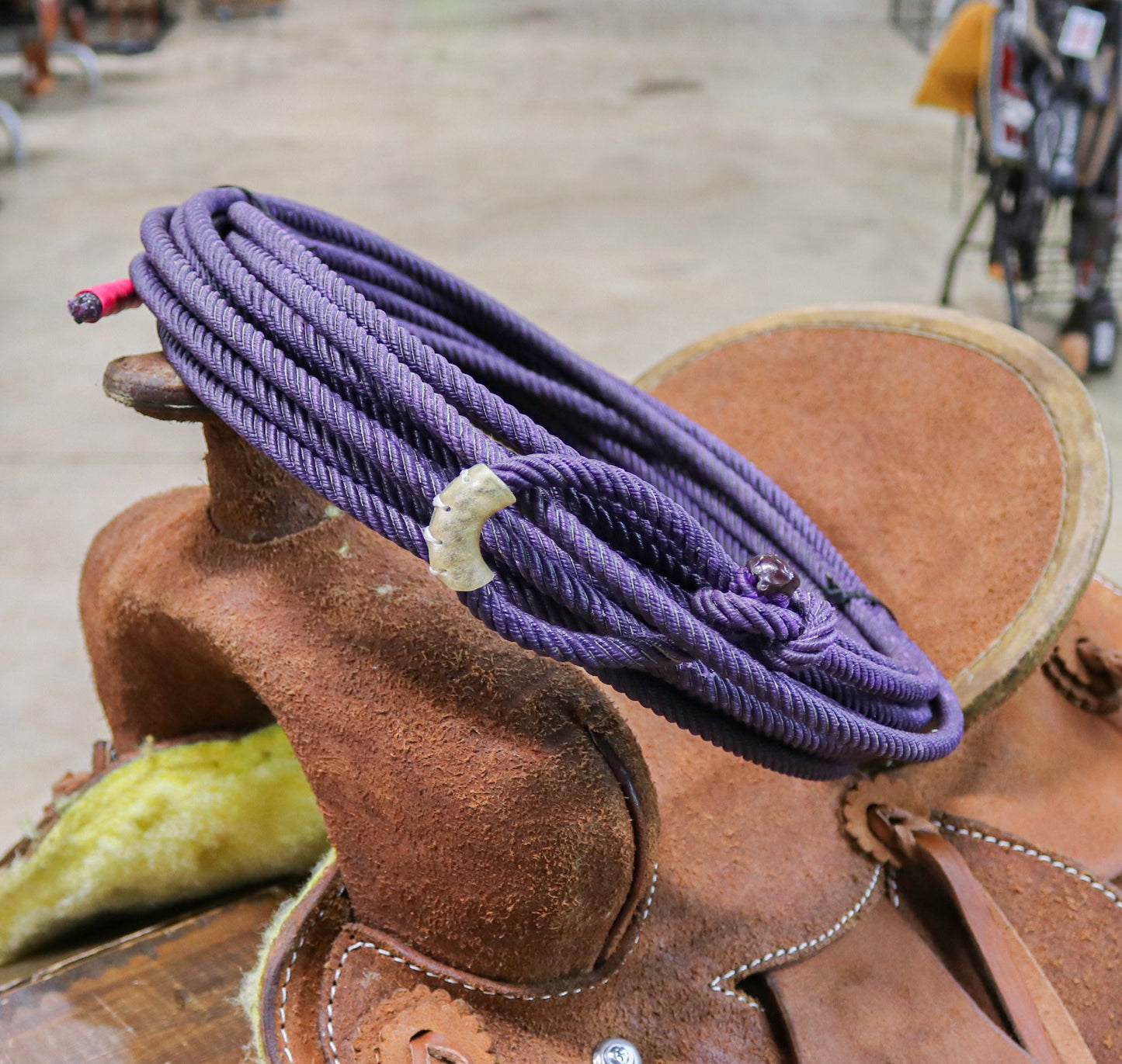 50FT Purple Ranch Nylon 3/8" Rope Rodeo Lariat