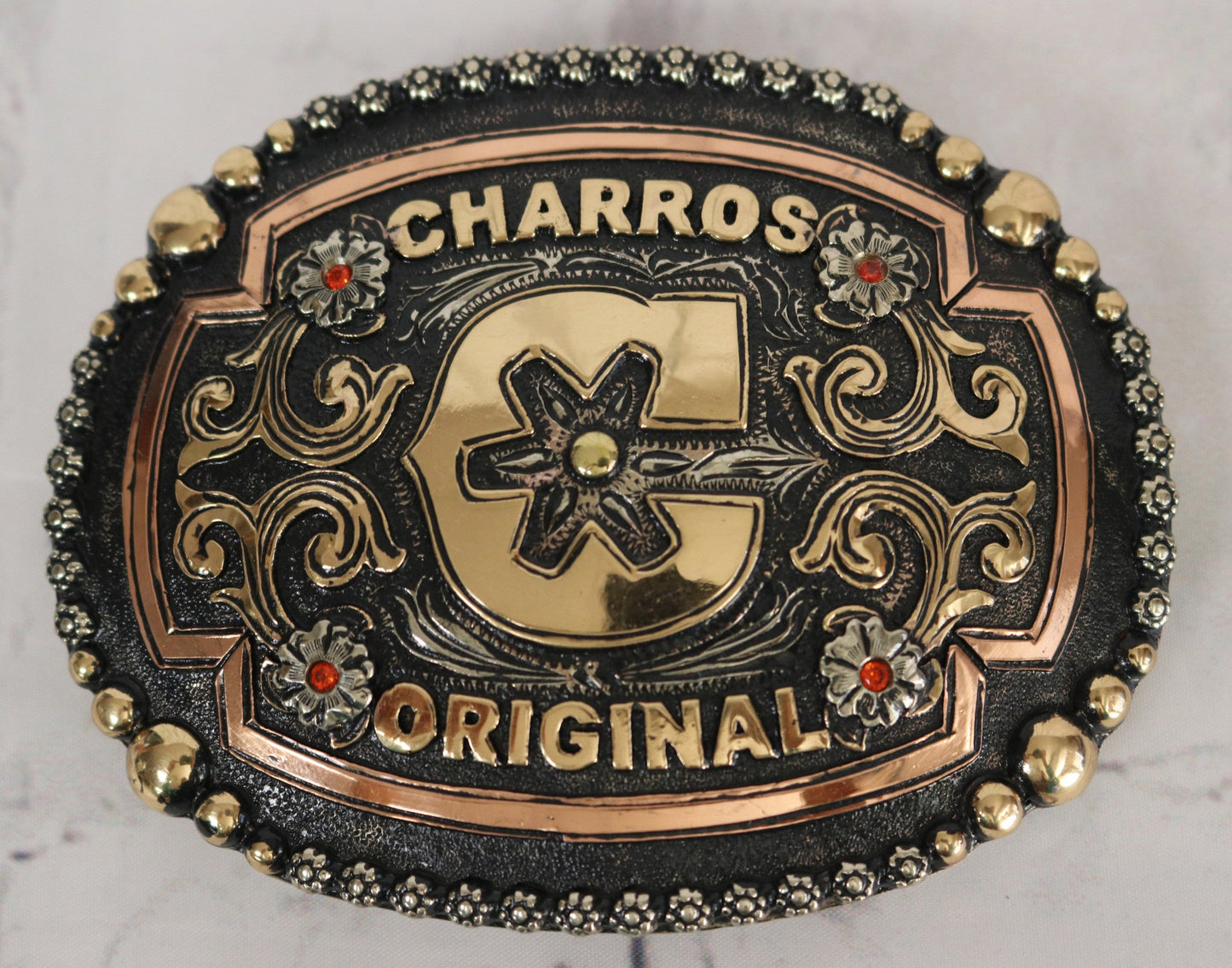 Charros Original Brass “C” Belt Buckle