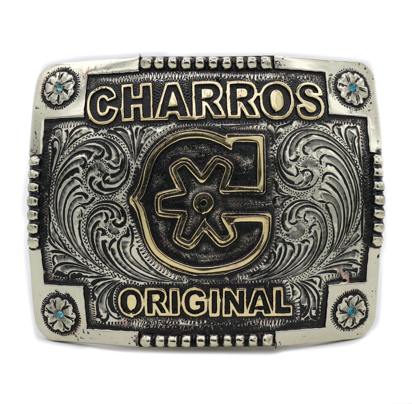 Hebilla Flor “C" Charro Original Belt Buckle