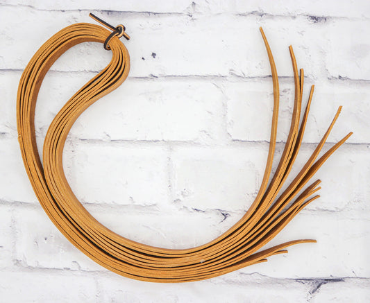 Charro Montura Set Of 8 Saddle Miel Tan Leather Strings