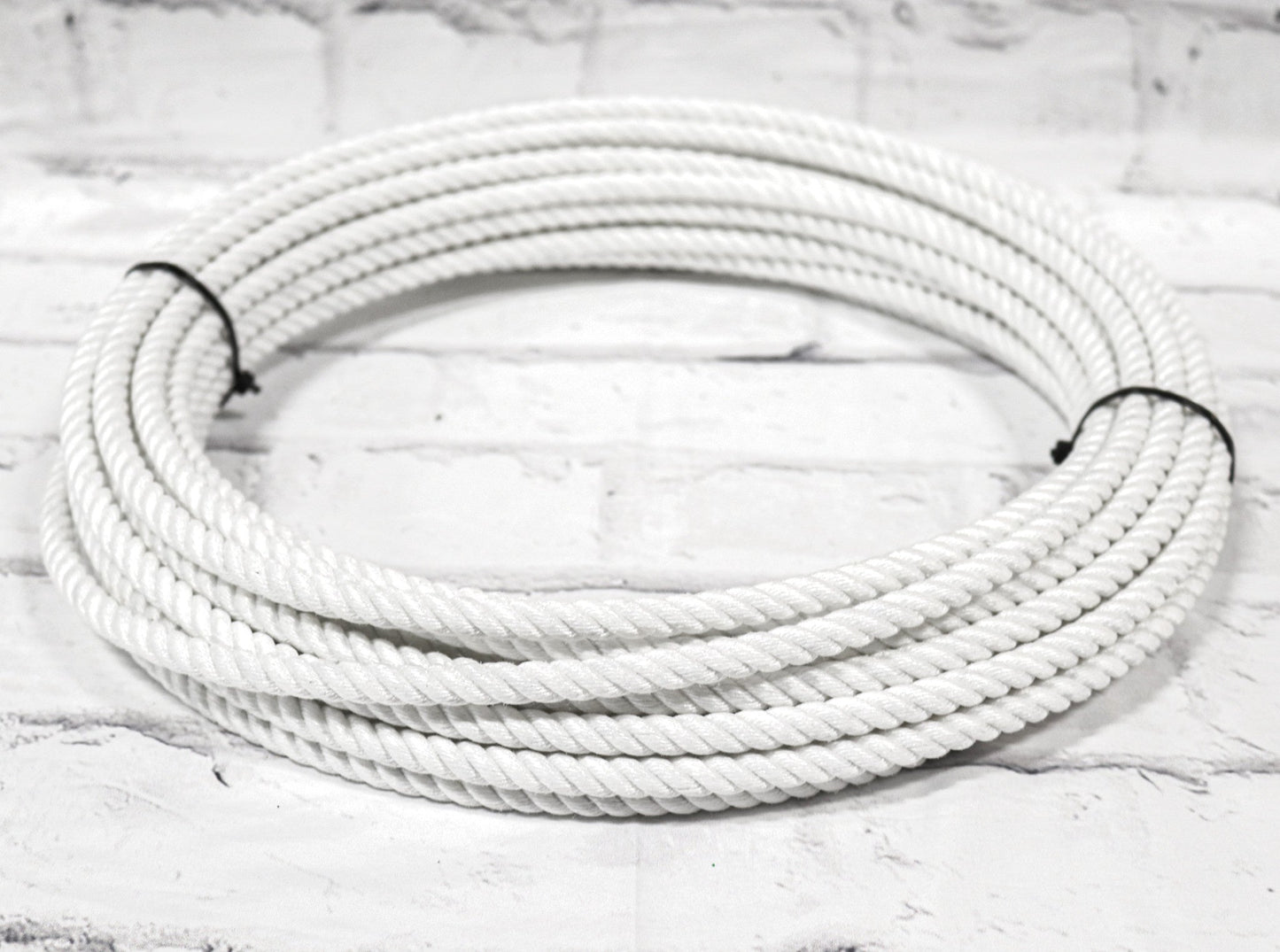 80 Ft White Soga de Plomo 11mm Lead Core Lasso Rope