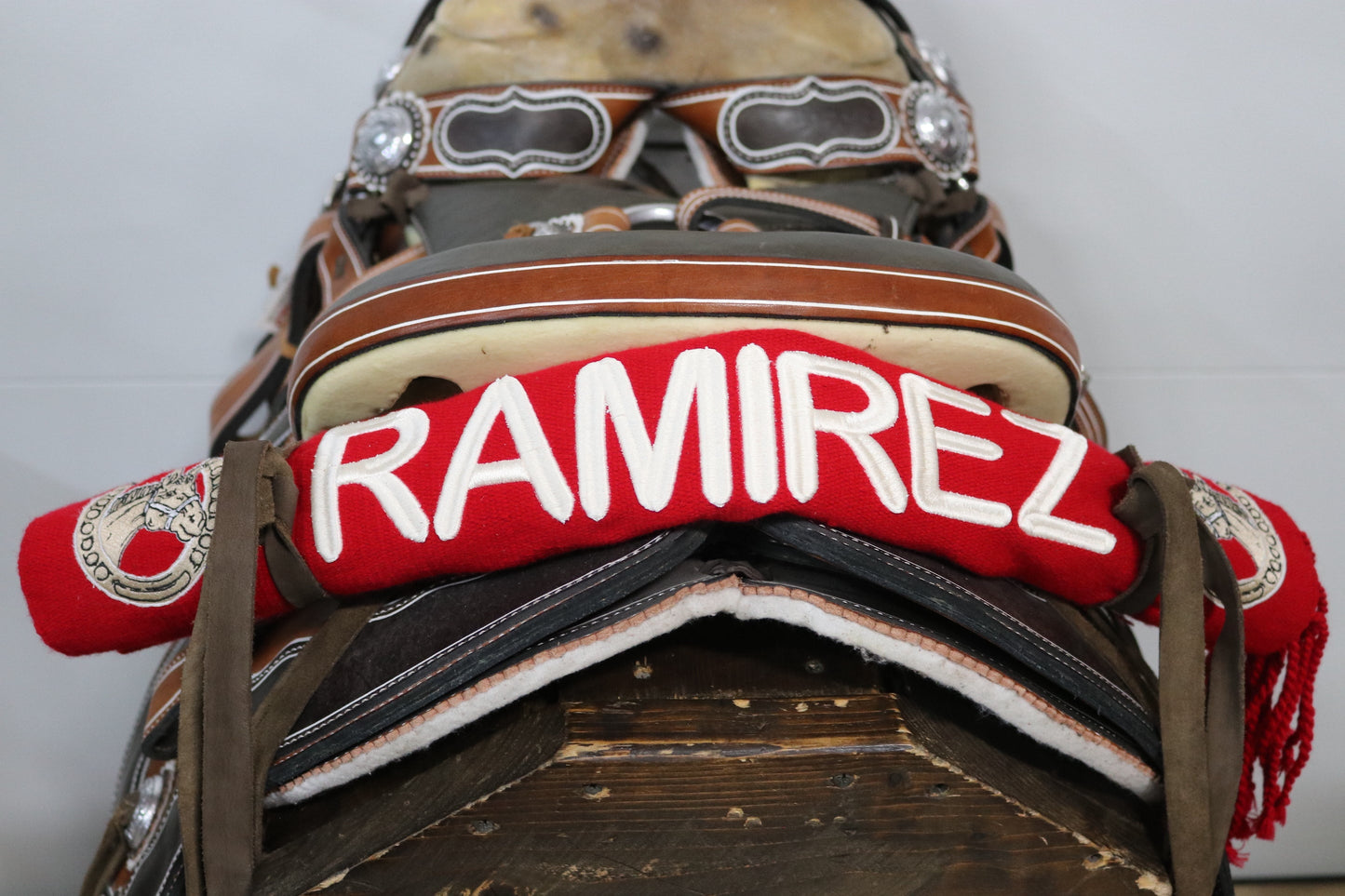 Ramirez Red Charro Sarape Montura Charra Mexican Saddle