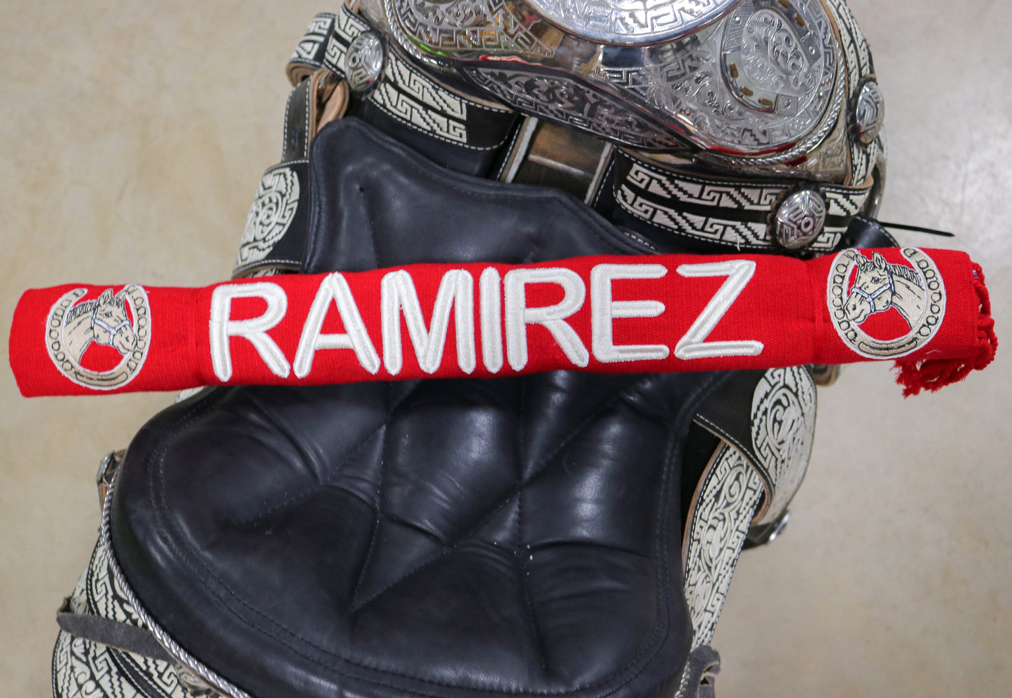 Ramirez Red Charro Sarape Montura Charra Mexican Saddle
